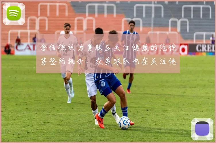 舍伍德认为曼联应关注健康的范德芬签约机会，众多球队也在关注他